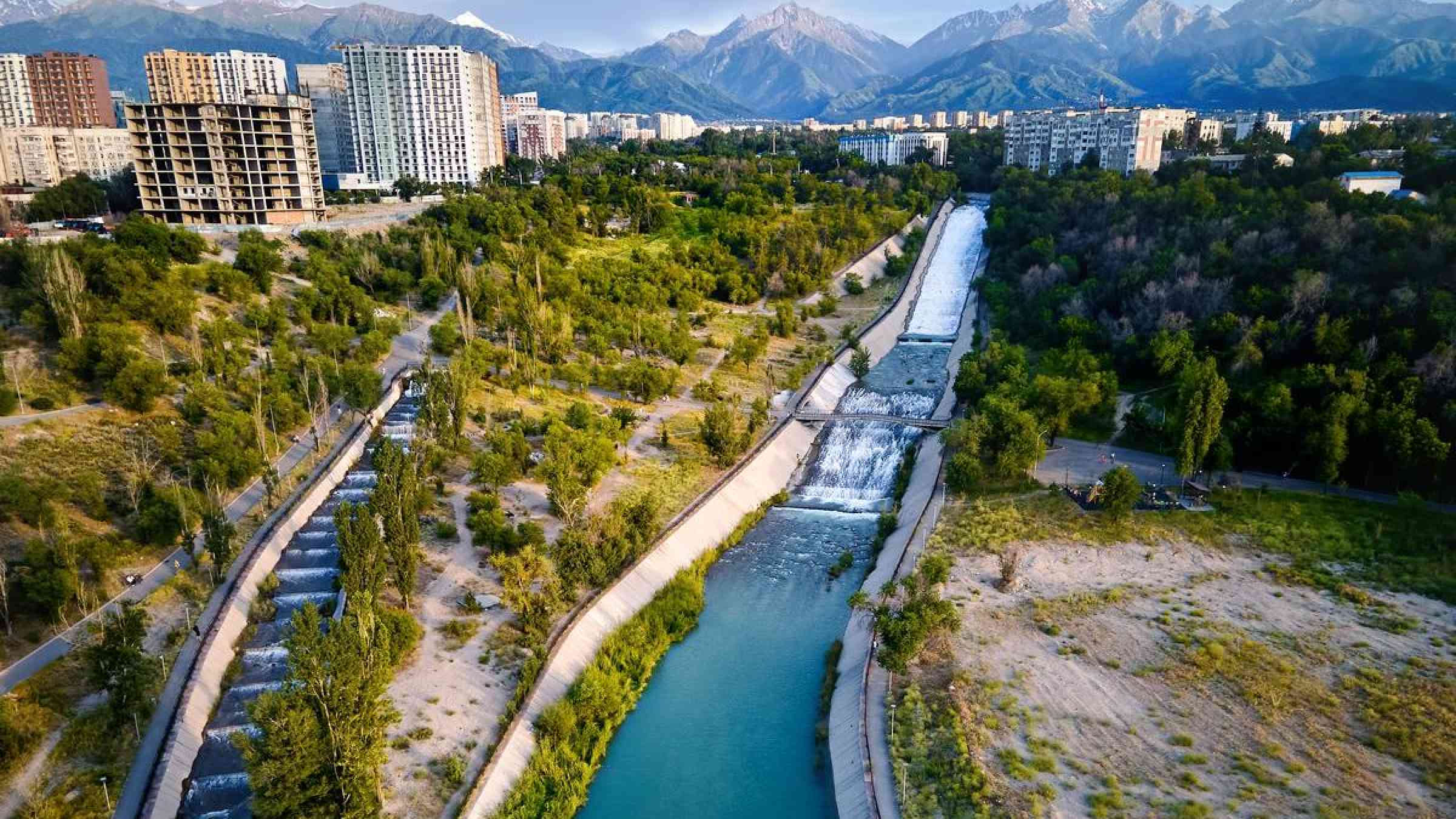 Aerial view, Almaty, Kazakhstan